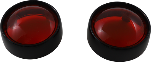 Custom Dynamics Bezel Lenses for ProBEAM Bullet Signal Lenses - Black - Red
