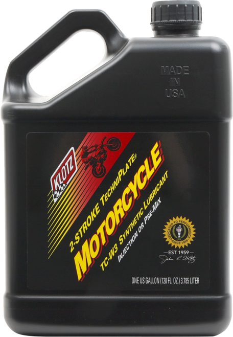Klotz Oil TechniPlate Synthetic TC-W 3 - 2-Stroke Oil - 1 US Gallon