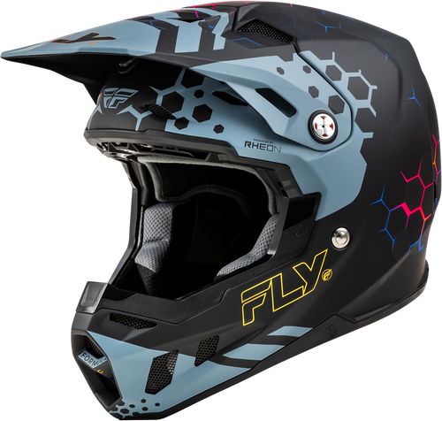 Fly Racing Formula CC Tektonic Helmet - Matte Black/Slate/Blue - 2XL