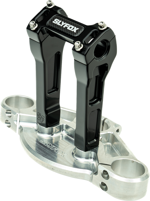 Slyfox Handlebar Riser Kit - Straight - 1in. Clamping / 10in. Rise - Black