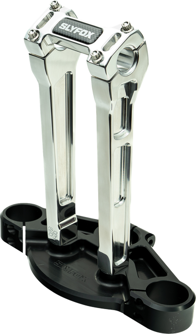 Slyfox Handlebar Riser Kit - Straight - 1in. Clamping / 10in. Rise - Raw