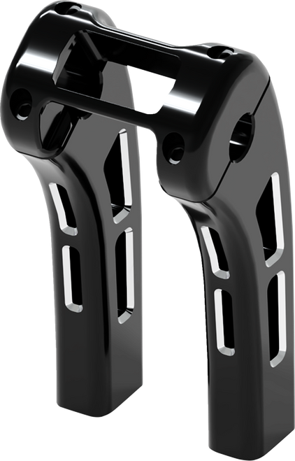 Magnum Shielding Ghost Risers 8in. w/ Softail Clamp - Black