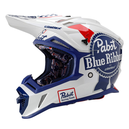 Castle X Pabst Blue Ribbon CX200 MX Helmet