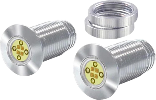 Paul Yaffe Bagger Nation Lightning Bolts Leds - Chrome