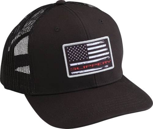 Slippery Flag Hat - Black