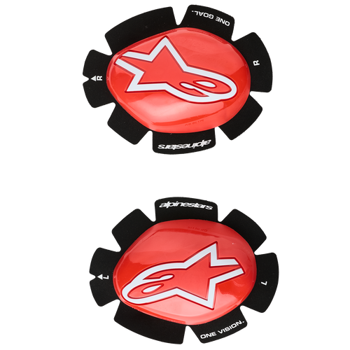 Alpinestars GP Plus Knee Sliders - Red / White - One Size