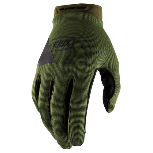 100% Ridecamp Gloves - Army Green / Black - 2XL