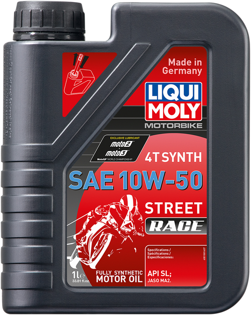 Liqui Moly Street Race Synthetic 4T Oil - 10W-50 - 1 Liter