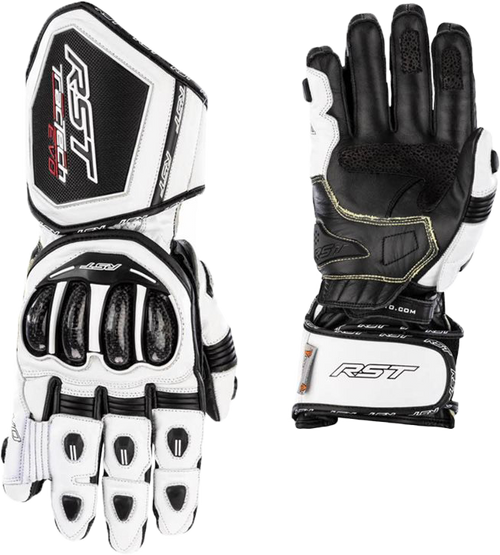 RST Tractech Evo 4 CE Glove - White / White / Black - XS