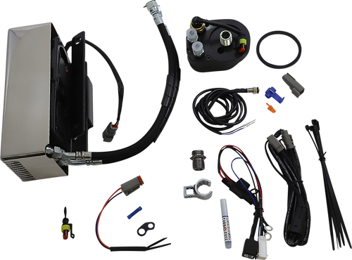 Ultracool Oil Cooler Kit - Chrome - Fits: 2009-2016 Harley-Davidson (see list) #RF-2SS