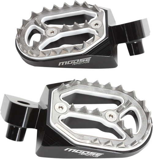 Moose Offroad Qualifier Foot Pegs - Standard - Fits: 1997-2025 Yamaha & Gas Gas (see list)