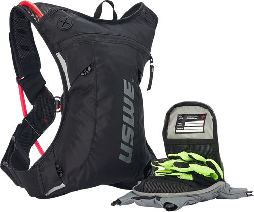 USWE Moto Hydro 3L Hydration Pack - Carbon Black / Gray