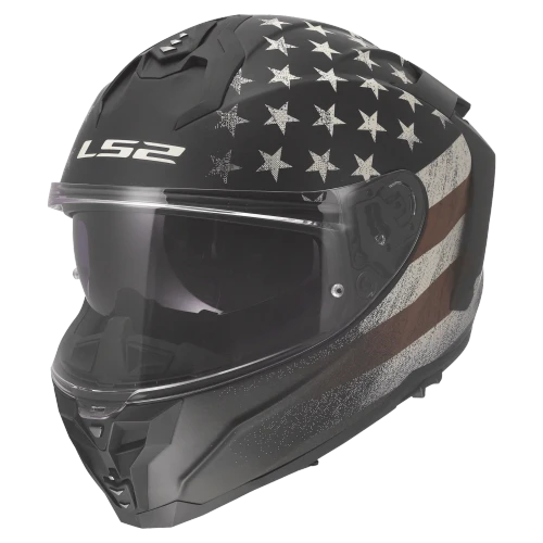 LS2 Challenger II Battleborn Full Face Motorcycle With SunShield Helmet