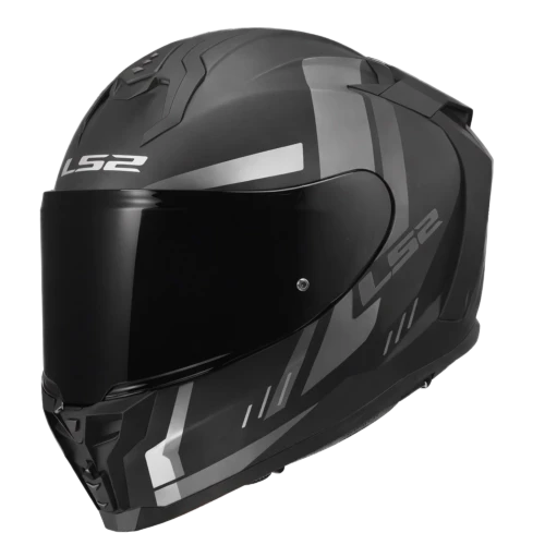 LS2 Challenger II Grid Full Face Motorcycle With SunShield Helmet
