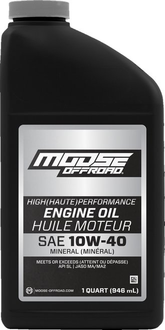 Moose Offroad Mineral Oil - 10W40 - 1 US quart