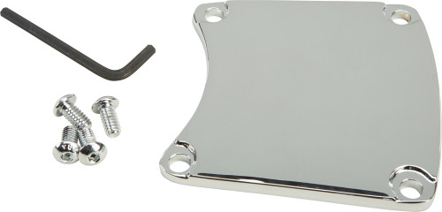Harddrive Inspection Cover with forward Controls - Chrome - Fits: 1985-2006 Harley Davidson (see list)