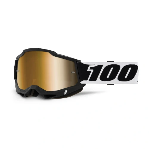 100% Accuri 2 BLCK001 Goggle - True Gold Mirror
