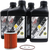 Klotz Side-By-Side Oil Change Kit - 10W-40(4Packs) w/ Oil Filter HF-152 O-Ring & Crush Washer - Fits: 2017-2023 Can-Am #KU-104