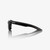 100% Erba Polished Black Sunglasses -  Black Mirror  Lens