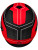 Castle X CX390 Atlas Modular Helmet w/Dual-Lens Shield - Matte Red / Black - Medium