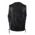 Milwaukee Motorcycle Clothing Company Men's Black Leather Side Laced Motorcycle Vest
