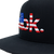 DBK Basics Flag 2Fifty Trucker Hat - Black