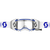 Scott Prospect 2.0 WFS Goggle - Doppler White / Blue Frame w/Clear Works Lens