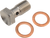 Goodridge Banjo Bolt - M10 x 1.25 - Single - Stainless Steel - Fits: Honda, Kawasaki, Suzuki '02-'10, Triumph, Yamaha #P992-03-32C
