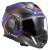 LS2 Advant X Carbon Future II Modular Motorcycle with SunShield Helmet