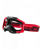 Castle X Stage Blackout OTG Moto Goggles - Red Strap and Frame with Clear Lens