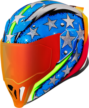 finger space motorcycle helmet Limited Edition SM3 Youth Deegan ECE06/DOT Removable chin curtain Icon Airflite Space Force Helmet