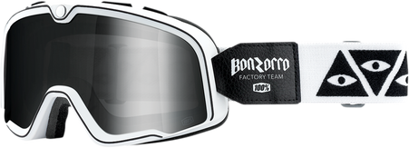 100% Barstow Goggles ホワイト/グレー AUTOPOWERZ 100% BARSTOW® Goggle SUPERIOR VISION SYSTEM FOR