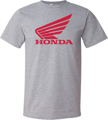 Tシャツ・カットソー HONDA MOTORCYCLE Original Wing logo Mesh Tshirt Red Honda Mens T-Shirt , Wing Logo Red , Size L,Motorcycle, Cars