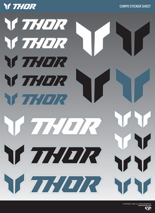 Thor Decal Sheet - Corpo - MC Powersports