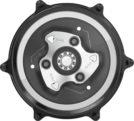 Rizoma Clutch Cover - Silver - Fits: Ducati V2 - MC Powersports