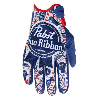 ◇FLUX PABST BLUE RIBBON XF Mサイズ◇ Castle X Pabst Blue Ribbon MX01 Gloves - MC Powersports