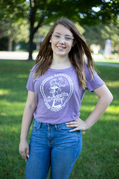 Ladies Boat Neck, Drape T-shirt