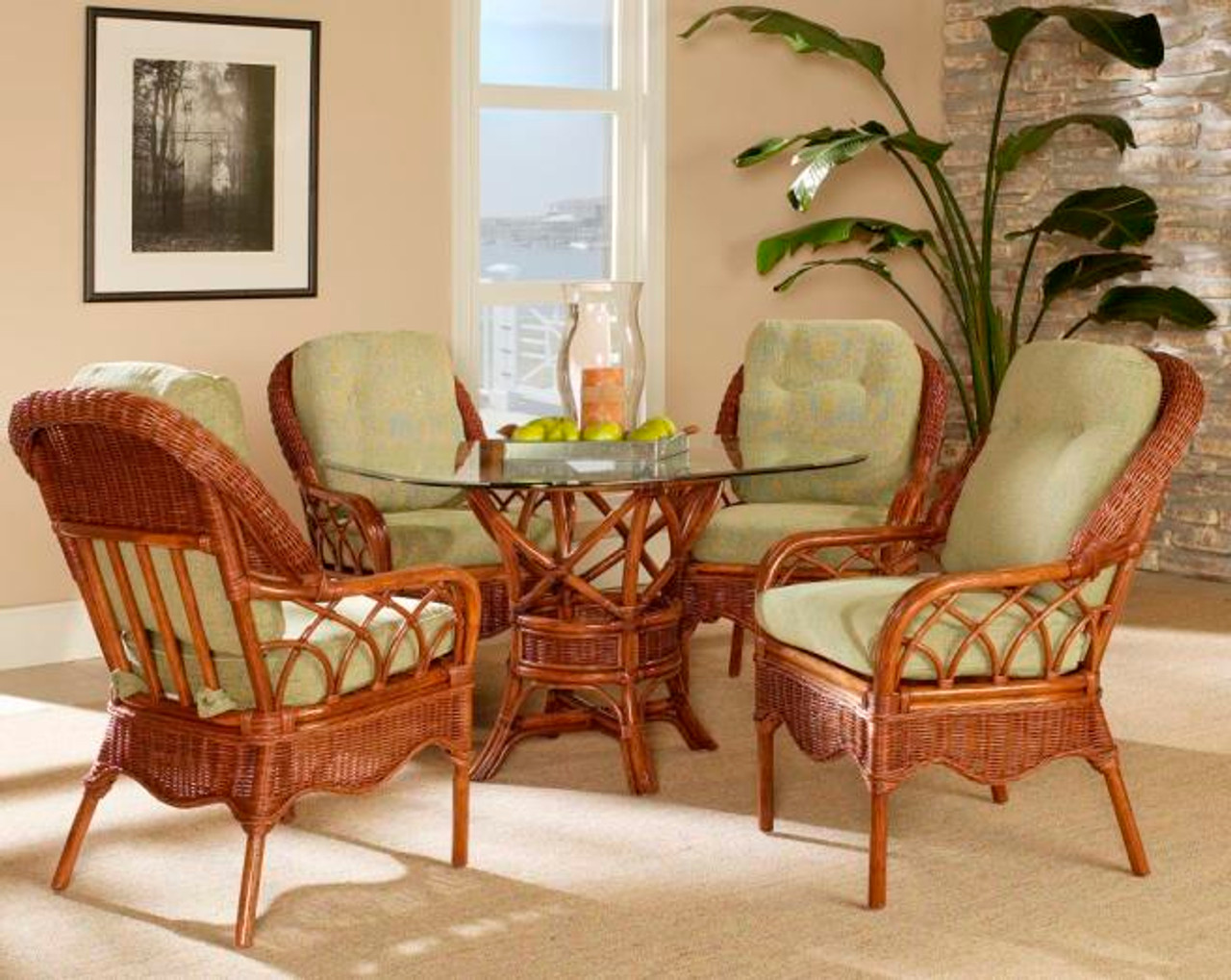 wicker dinette