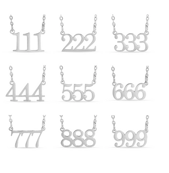 Stainless Steel Angel Numbers Chains 

18 inches also includes 2 inch extender 