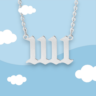 Stainless Steel Angel Numbers 1111 Necklace