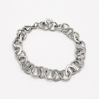 Stainless Steel Heart Bracelet