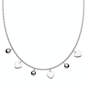 Stainless steel heart design necklace