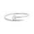 Stainless Steel nail Heart CZ bracelet