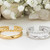 Stainless Steel Double Beaded Adjustable Ring