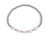 8mm Kiska Glass Pearl & Stainless Steel Stretch Bracelet