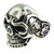 Stainless Steel Skull Ring with Skeleton on side

Available in large sizes 16-20