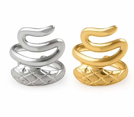 Snake Ear Cuff - Stainless Steel    