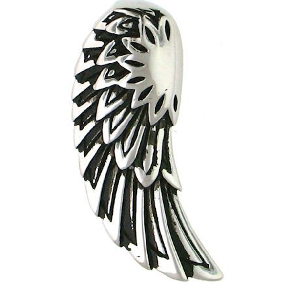 Large Stainless Steel Angel Wing Pendant. 

Comes with Free Stainless Steel Necklace