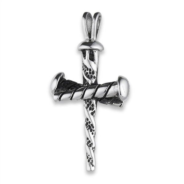 Stainless Steel Nails Cross Pendant Includes Stainless Steel Chain

Pendant 2 Inches