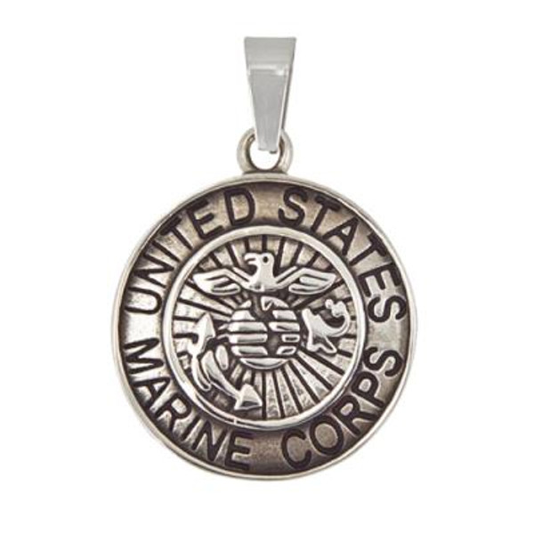 US Marine Medallion Pendant Includes Stainless Steel Rope Chain
30mm
Matte finish / High polish finish
316L Stainless Steel
 
Choice of rope chain length 20 or 24 inch